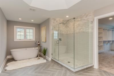 Walk-In Shower with Glass Doors